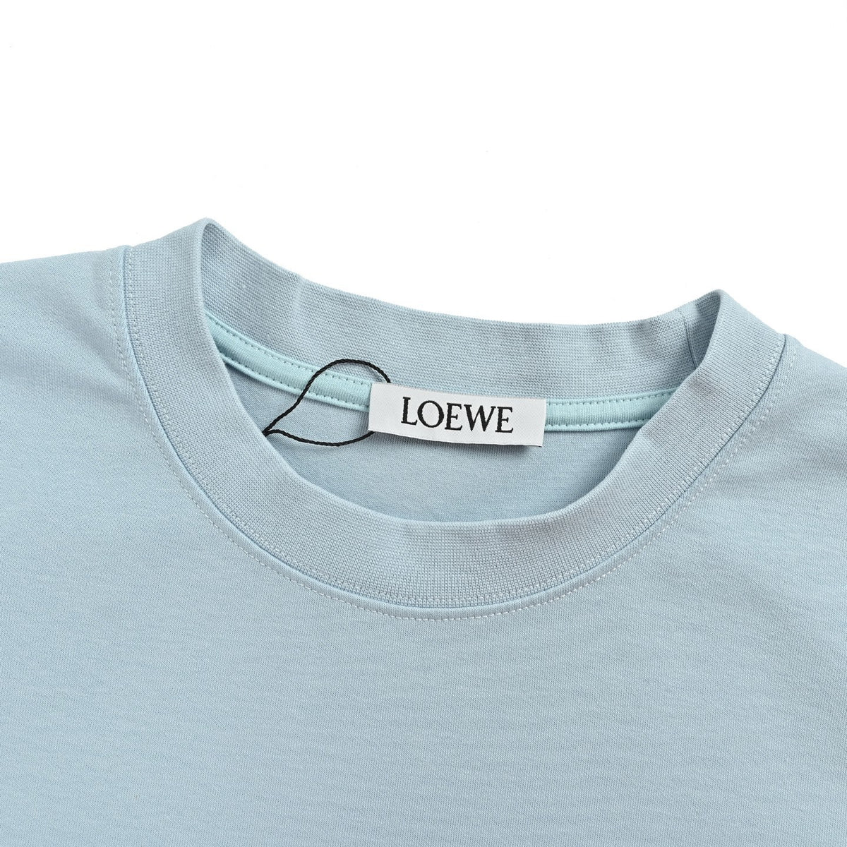 Loewe/Luo Yiwei burnt flower hollow logo short sleeves