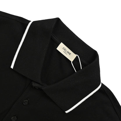 Celine classic embroidered small label Polo short sleeves