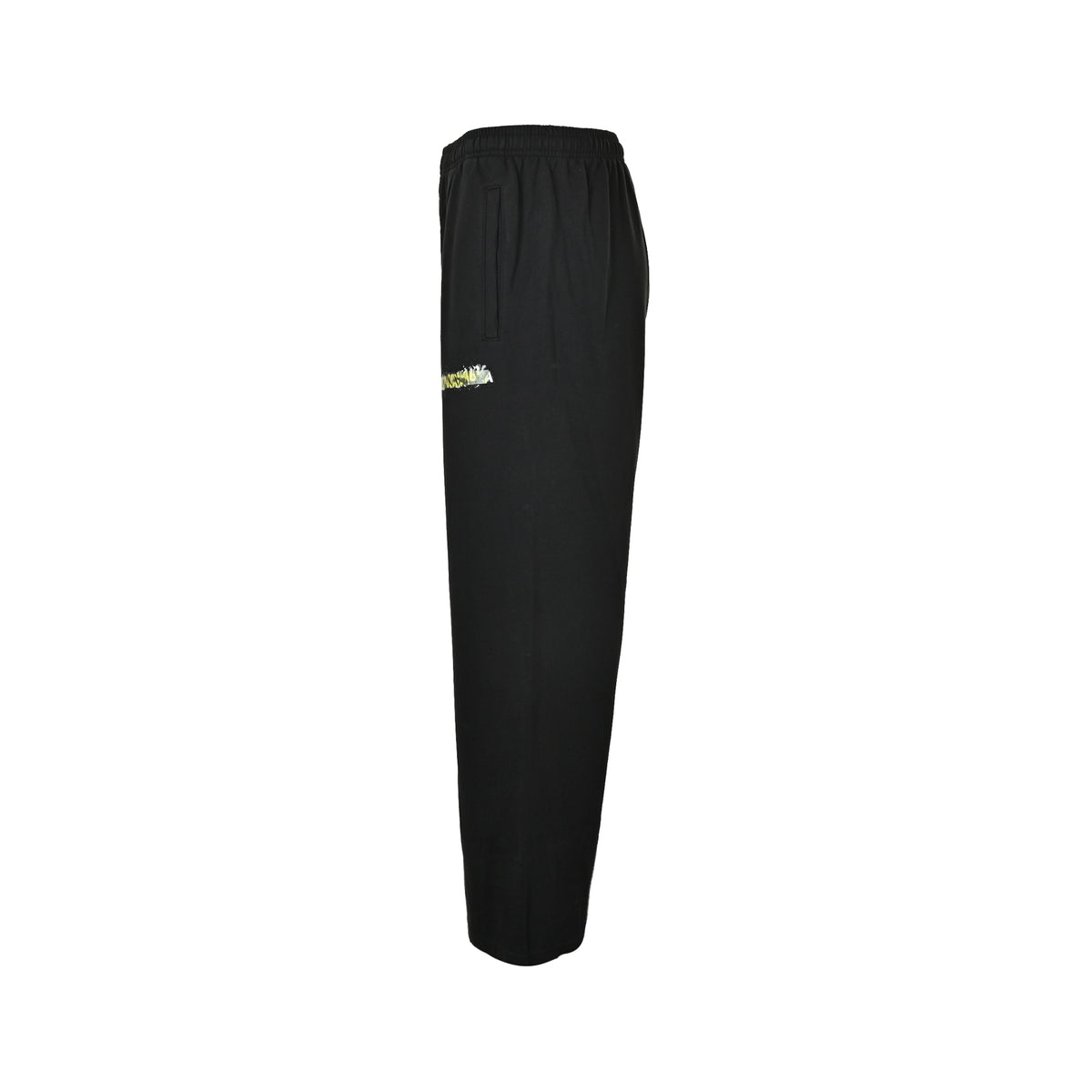 Balenciaga green tape graffiti trousers