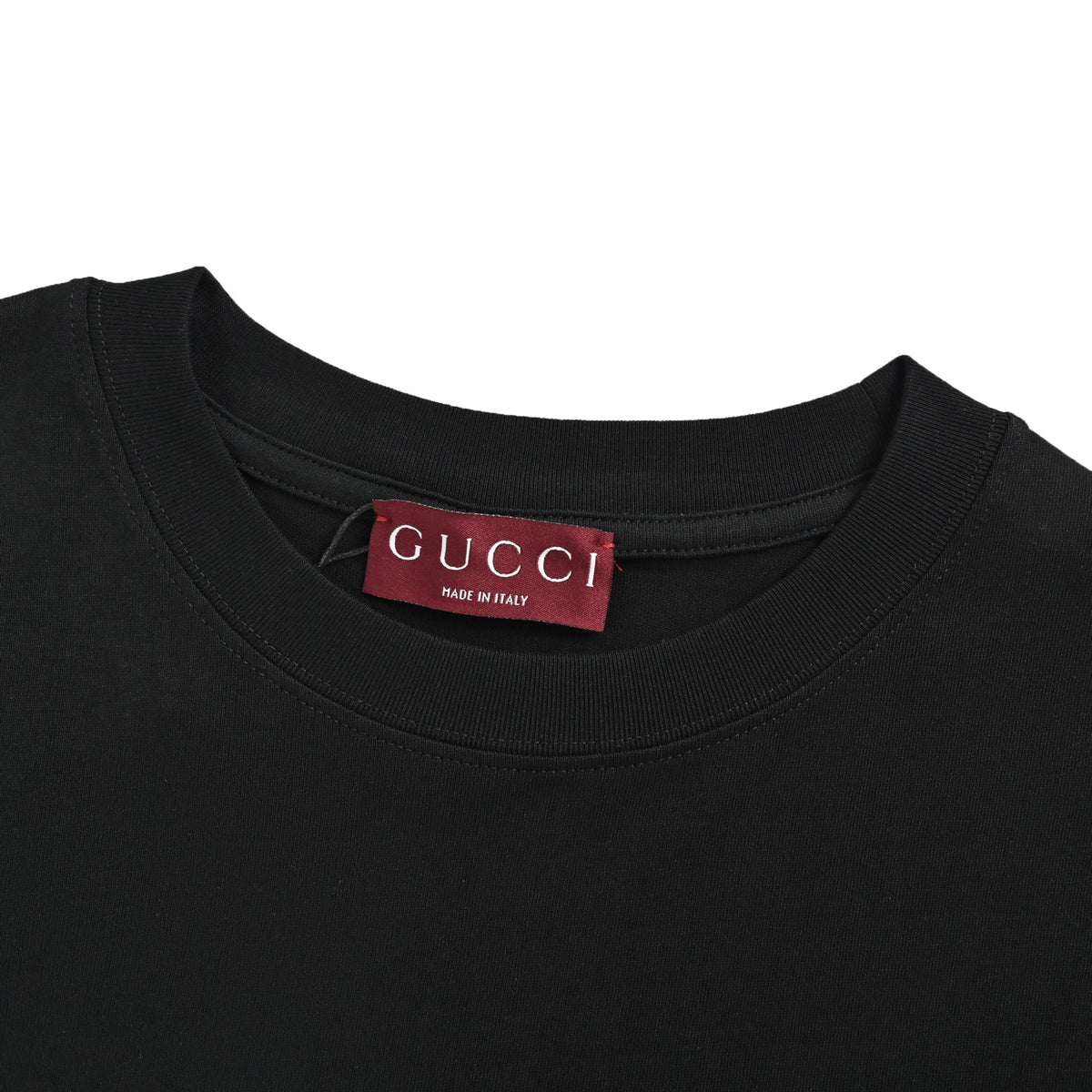 Gucci red and green belt printed short sleeves