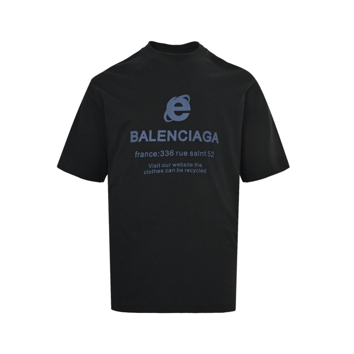 Balenciaga browser lettering printed short sleeves