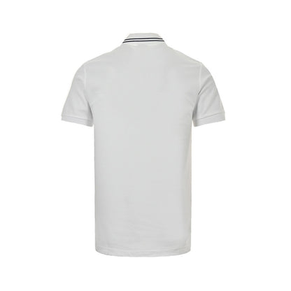 Burberry neckline war horse embroidered Polo short sleeves