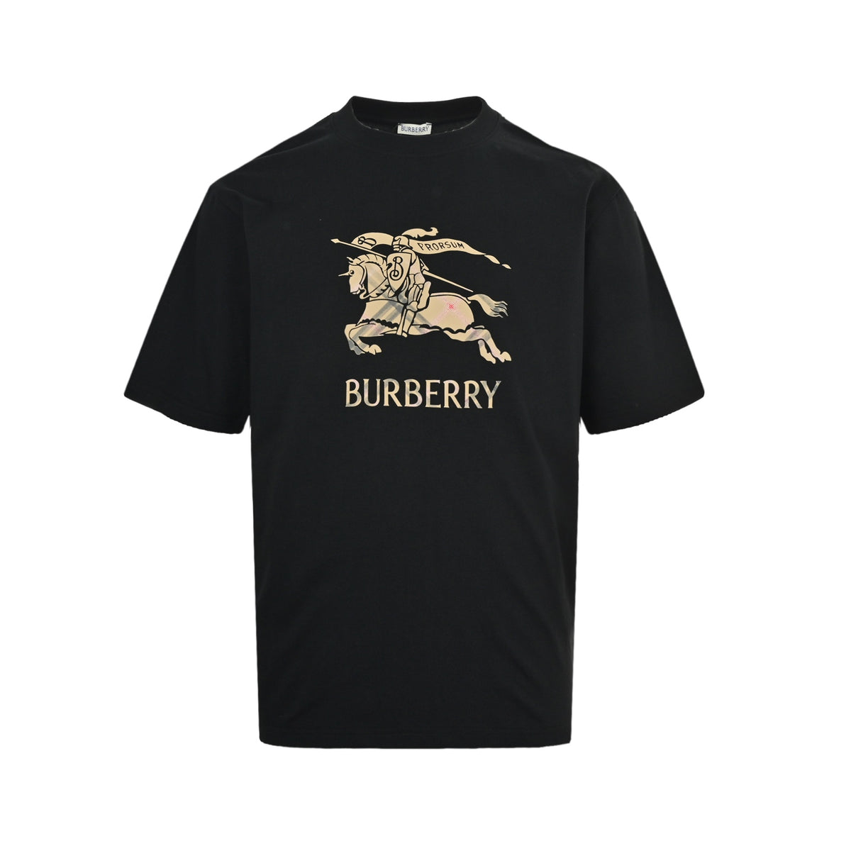 Burberry gradient plaid war horse print short sleeves