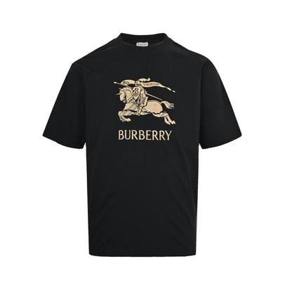 Burberry gradient plaid war horse print short sleeves