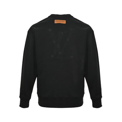 Louis Vuitton 25Fw front and back logo embroidered crew neck sweatshirt