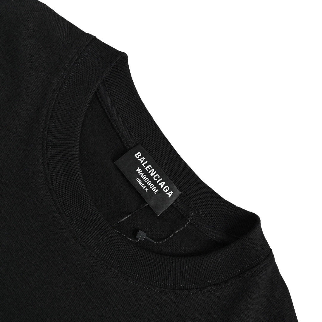 Balenciaga 22ss embroidered cola short sleeves