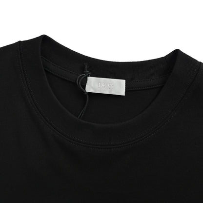 Dior Stone Island joint logo embroidered short sleeves
