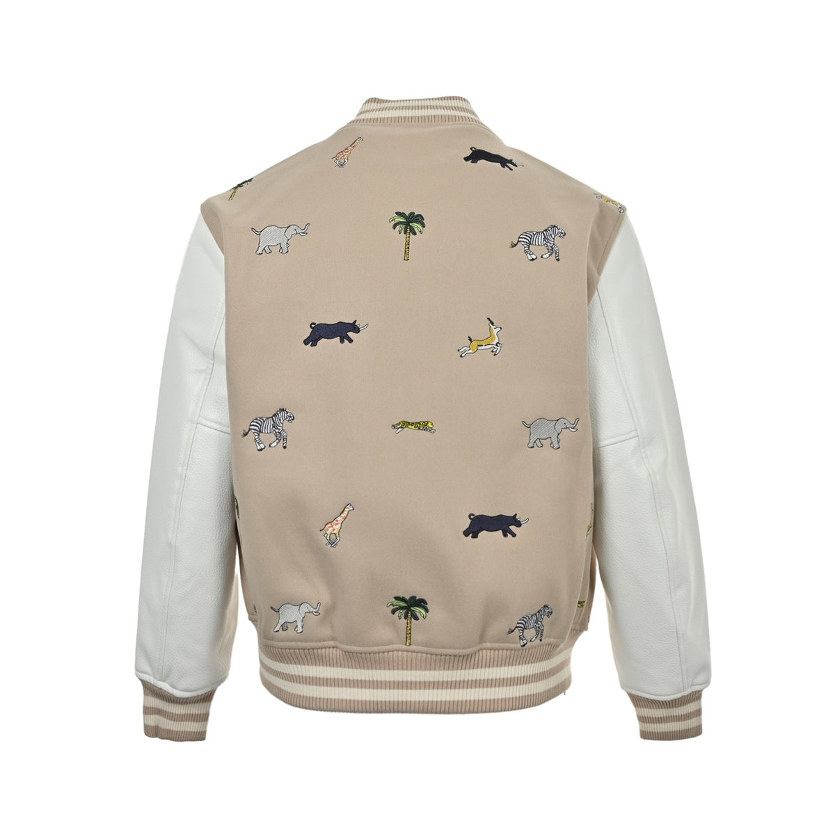 Louis Vuitton 26ss Animal Park embroidered baseball jacket