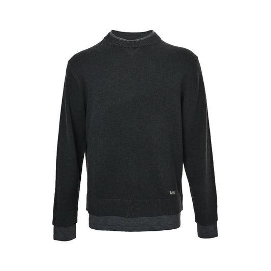 Prada stitched fake two-piece hem small label sweater
