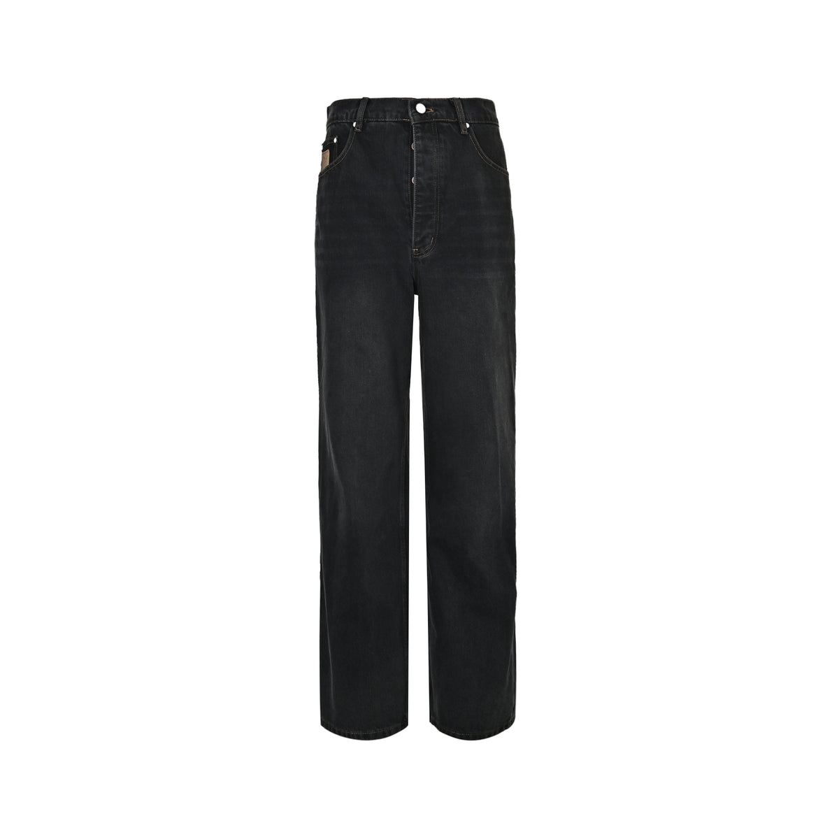 Louis Vuitton back pocket embroidered skateboard jeans