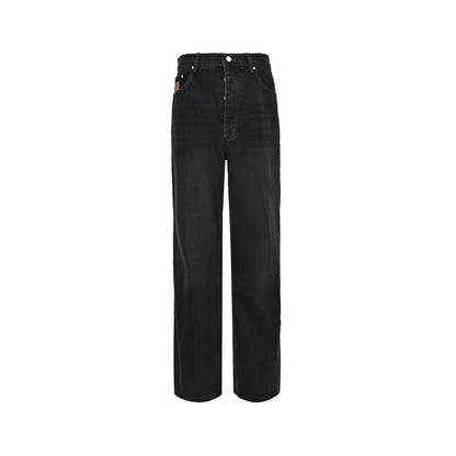 Louis Vuitton back pocket embroidered skateboard jeans