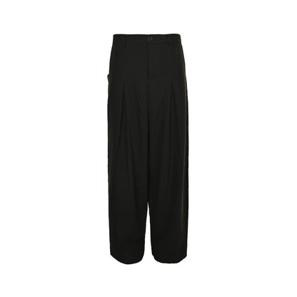 Loewe/Luo Yiwei 25Fw buckled wide-leg trousers