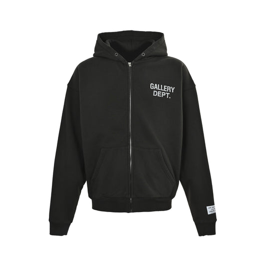 GALLERY DEPT mottled small label English printed zipper jacket