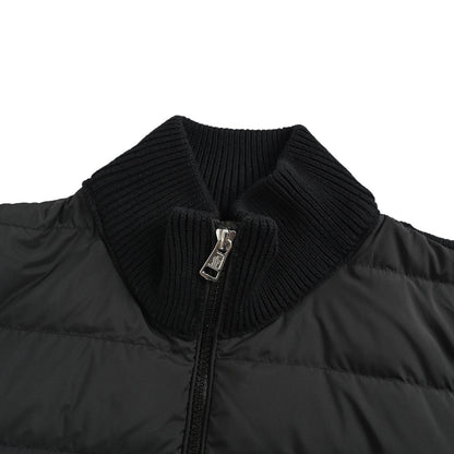 Moncler/Mongolian knitted patchwork down jacket