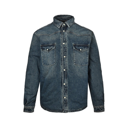 Prada 24Fw triangle logo denim denim jacket