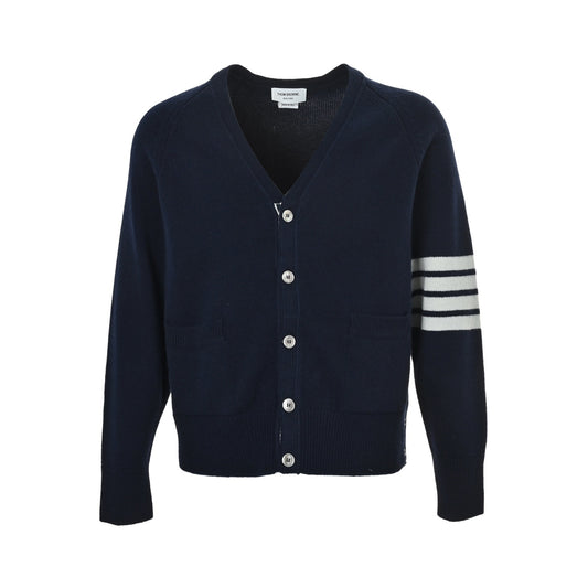 Thom Browne K35 four-bar wool cardigan jacket