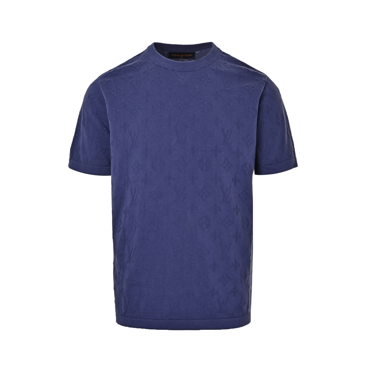 Louis Vuitton old flower jacquard knitted short sleeves