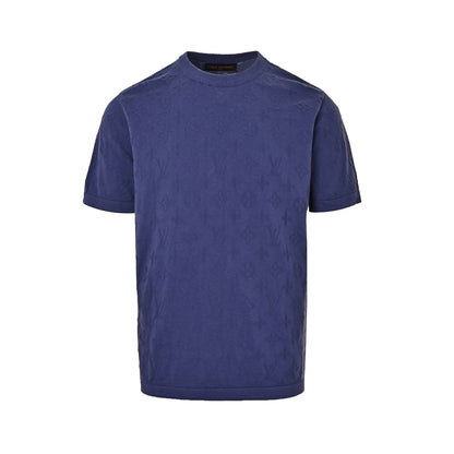Louis Vuitton old flower jacquard knitted short sleeves