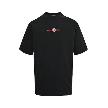 Chrome Hearts/Chrome Heart 26ss Sanskrit cross embroidered short sleeves