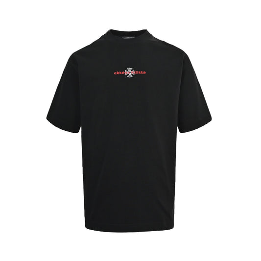 Chrome Hearts/Chrome Heart 26ss Sanskrit cross embroidered short sleeves