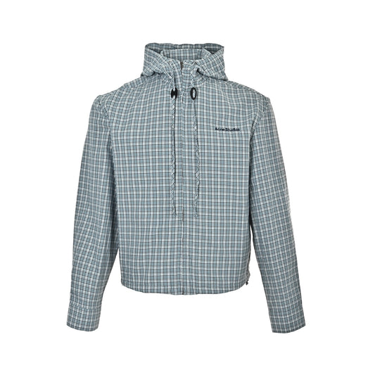 Acne Studios Acne fine check hooded jacket