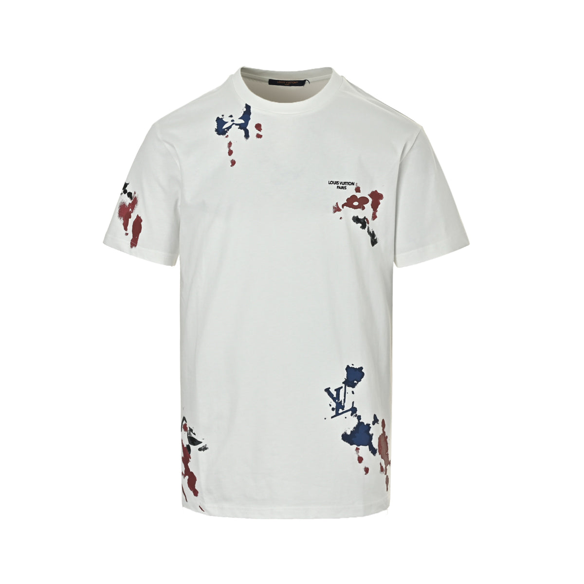 Louis Vuitton 26ss ink smudged presbyopia printed short sleeves