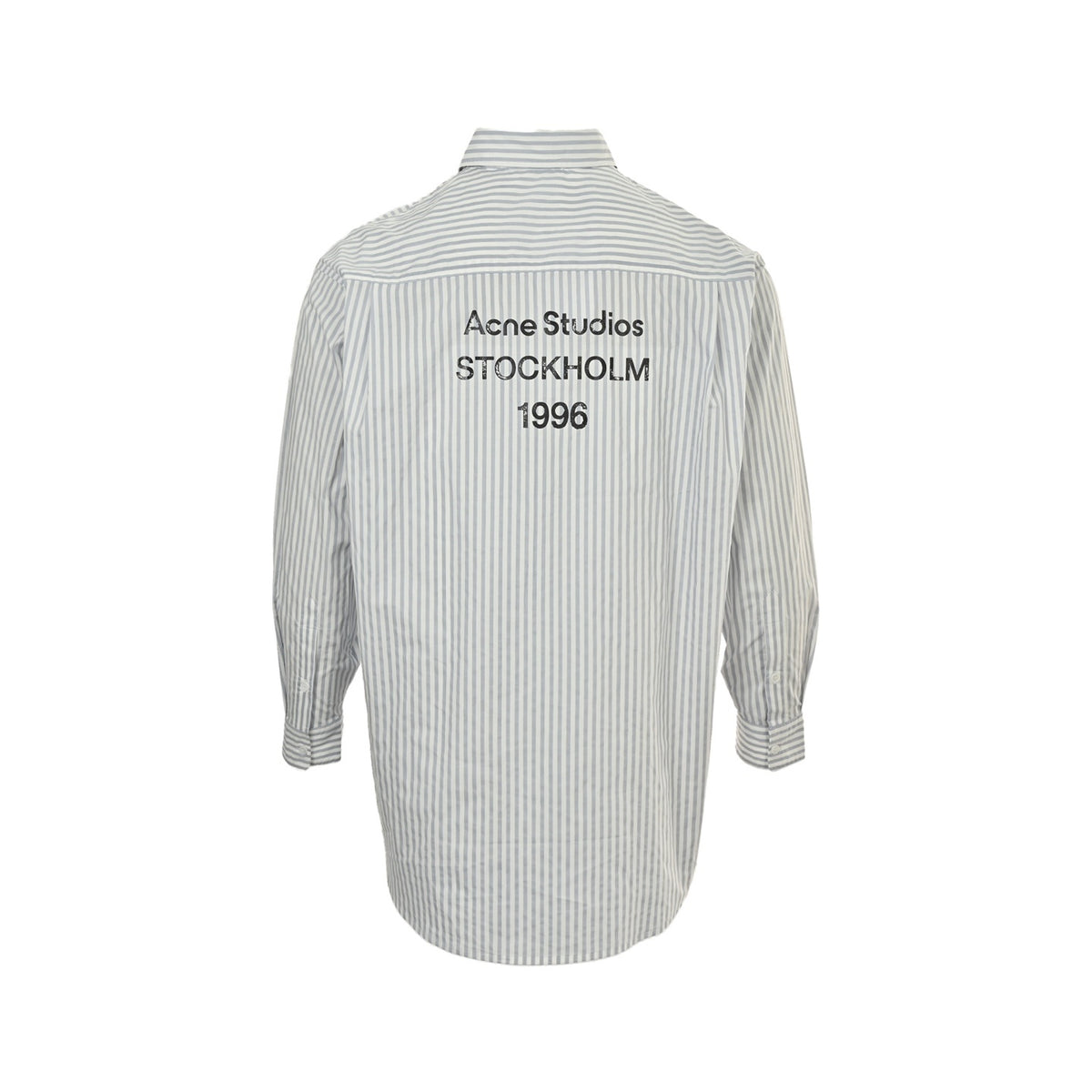 Acne Studios long-sleeved shirt with vertical stripes printed on the back