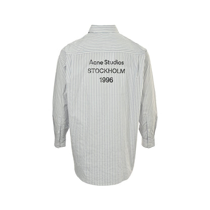 Acne Studios long-sleeved shirt with vertical stripes printed on the back