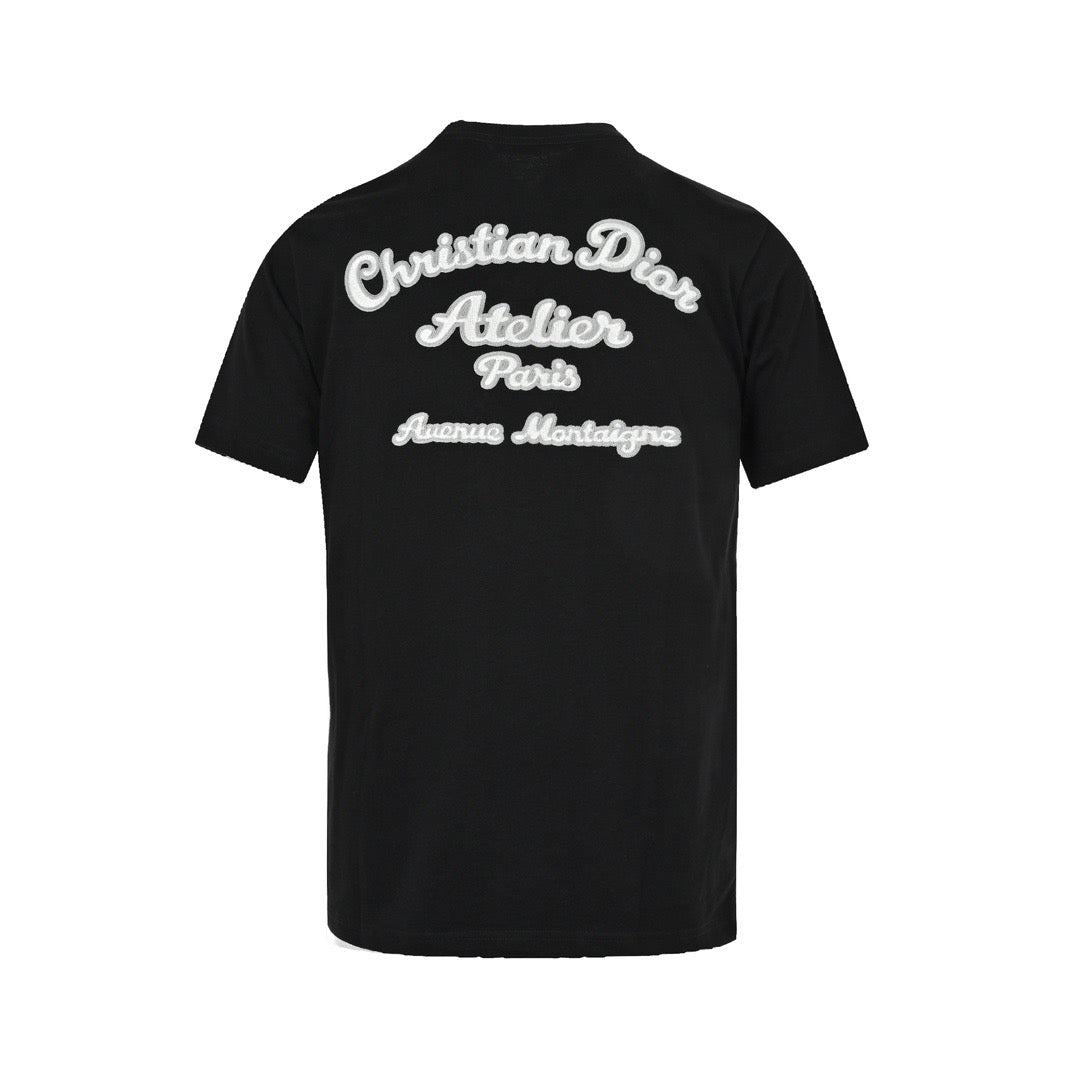 Dior 23ss pocket signature embroidered short sleeves