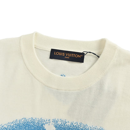 Louis Vuitton 25ss Western Scenery Jacquard Knitted Short Sleeve