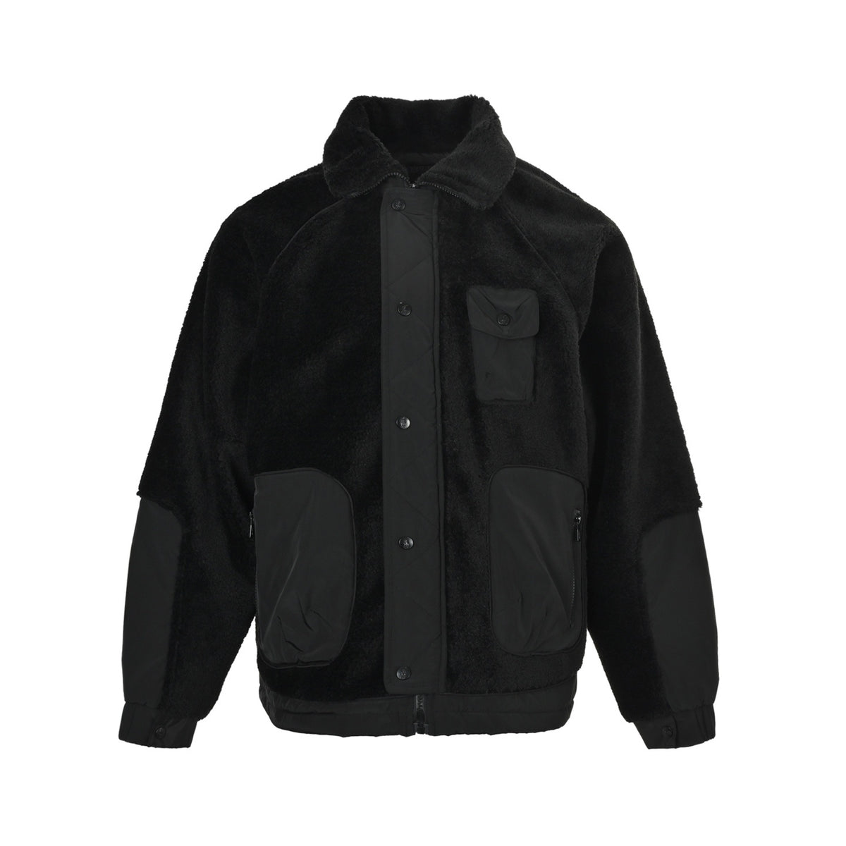 Ralph Lauren lambswool coat with pony leather label on the back