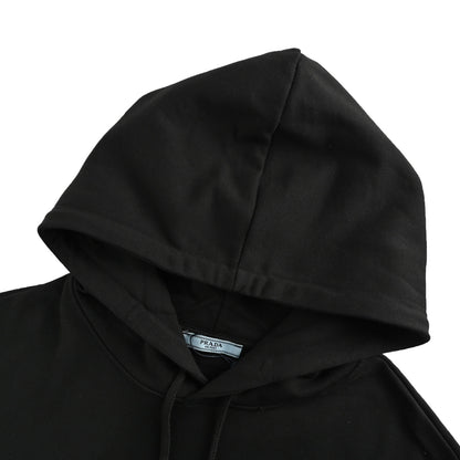 Prada 25Fw fake pocket triangle logo hooded sweatshirt