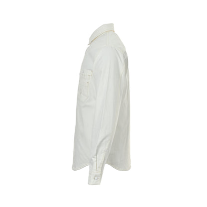 Dior 25Fw topstitch canvas shirt jacket