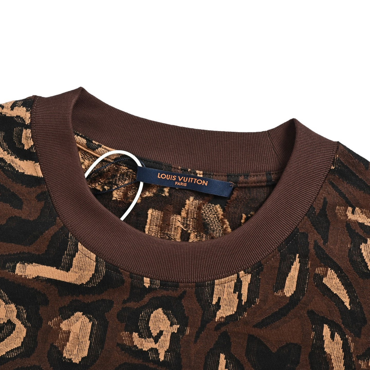 Louis Vuitton 26ss twisted old flower jacquard short sleeves