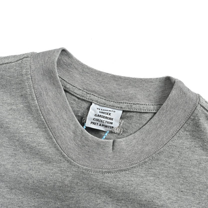 VETEMENTS VTM style flag logo printed short sleeves