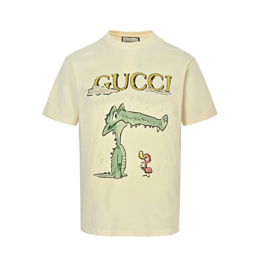 Gucci 26ss fun cartoon print short sleeves