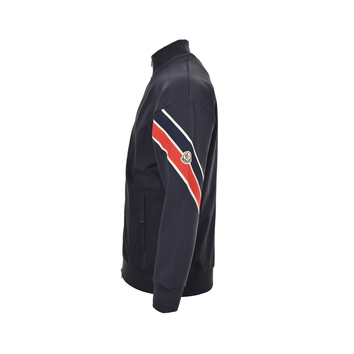 Moncler/Mask 25Fw arm striped webbing zipper jacket