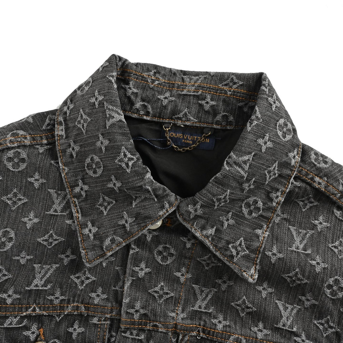 Louis Vuitton 24Fw FA all-over printed old flower jacquard denim jacket