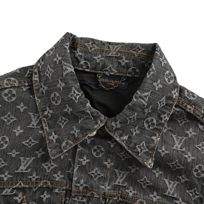 Louis Vuitton 24Fw FA all-over printed old flower jacquard denim jacket
