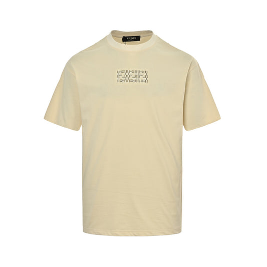 Fendi 25ss FF embroidered logo short sleeves