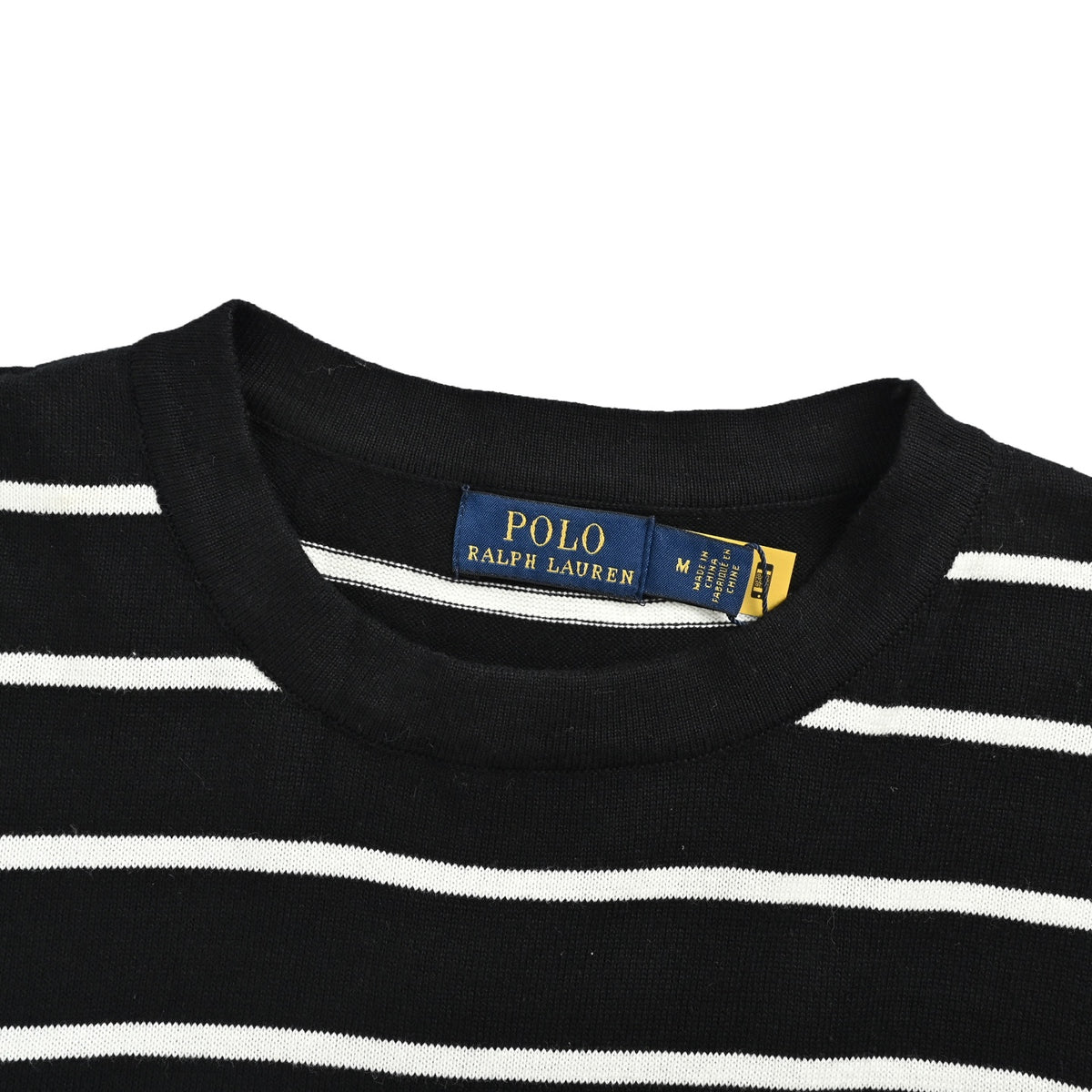 Ralph Lauren pony logo striped knitted short sleeves