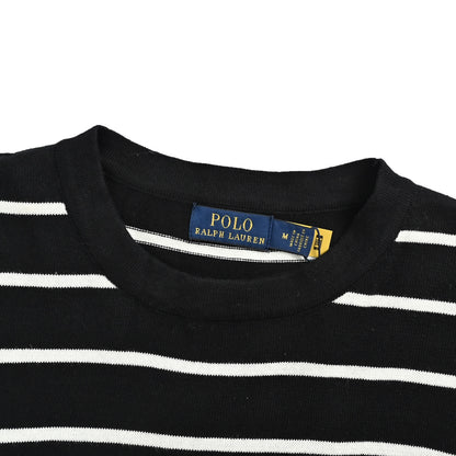 Ralph Lauren pony logo striped knitted short sleeves