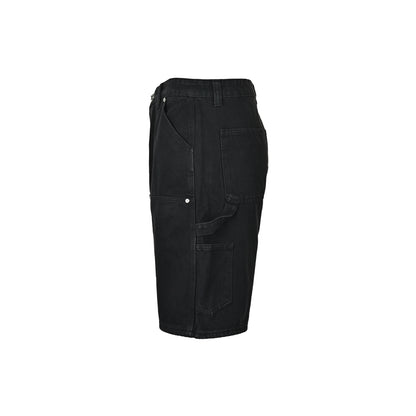 Chrome Hearts/Chrome Heart leather label cross denim shorts