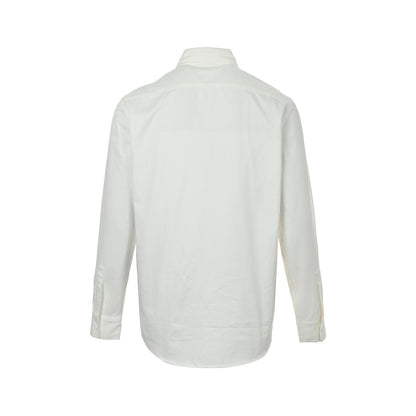 Gucci family crest embroidered long-sleeved shirt