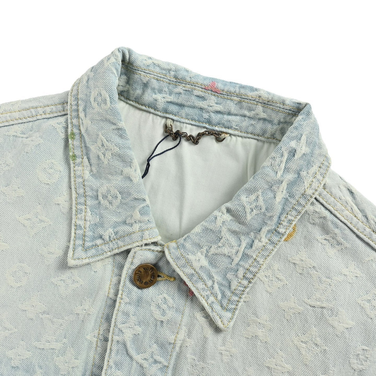 Louis Vuitton Tyler joint old flower jacquard embroidered denim jacket