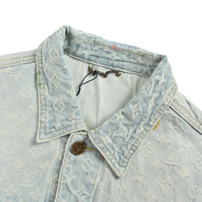 Louis Vuitton Tyler joint old flower jacquard embroidered denim jacket