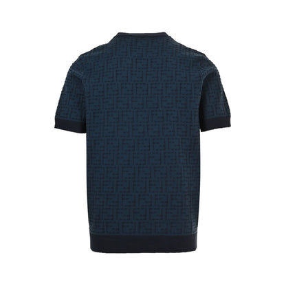 Fendi 25ss full FF jacquard knitted short sleeves