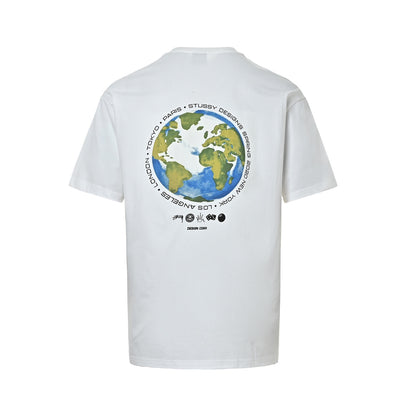Stussy globe printed short sleeves