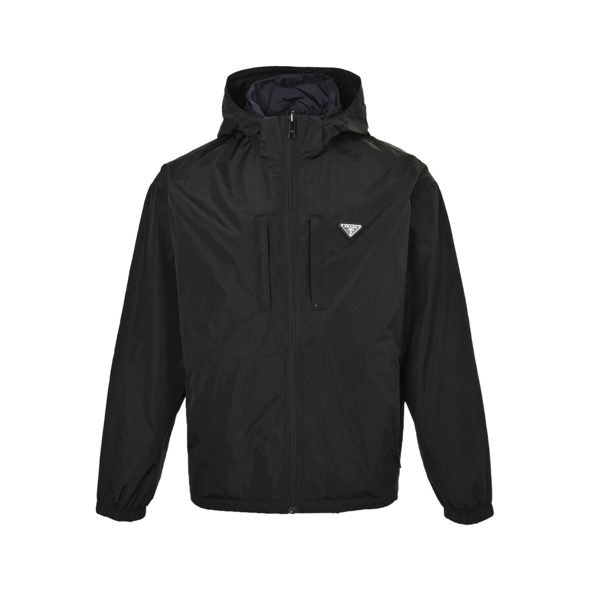 Prada Vertical Pocket Reversible Regenerated Nylon Hooded Jacket