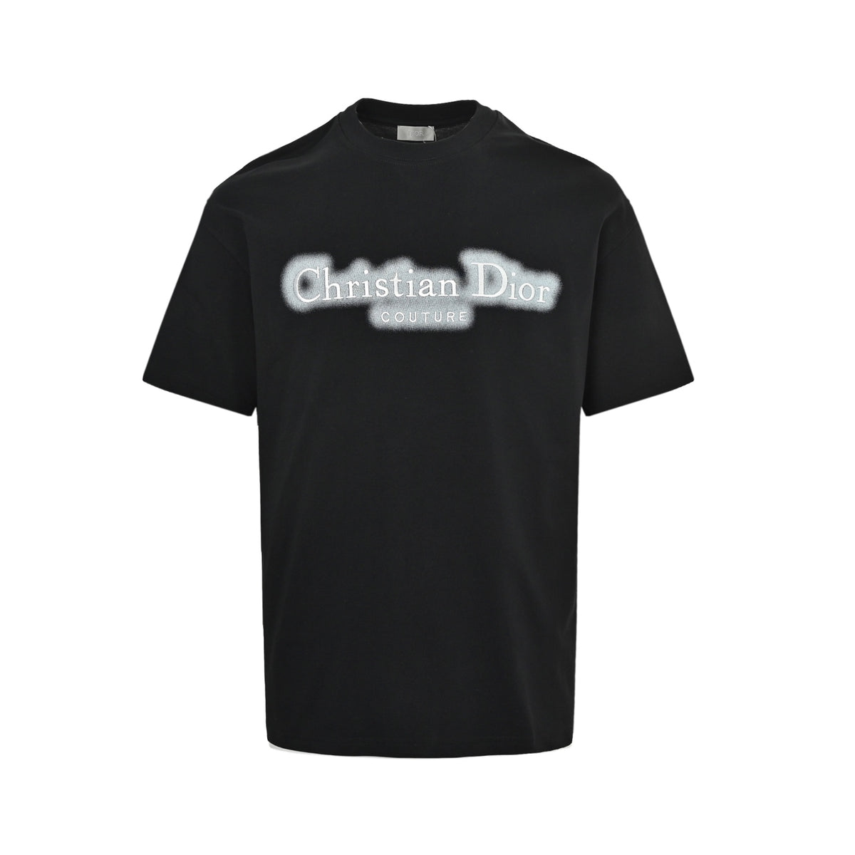 Dior rendered letter embroidery short sleeves